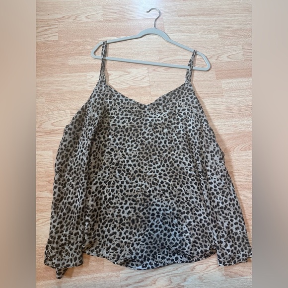 Torrid Brown and Tan Sleeveless Camisole Animal Print Size 4XL - Picture 4 of 7